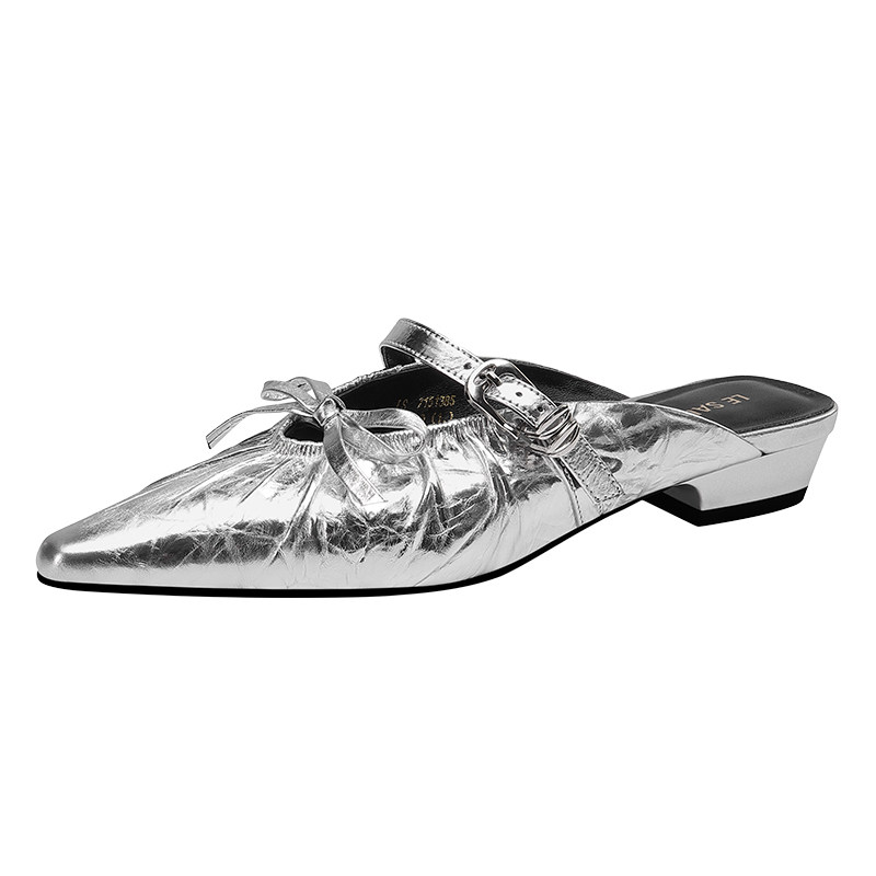LESAUNDA/莱尔斯丹包头半拖鞋