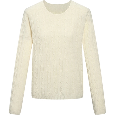 KBNE全羊毛针织衫修身毛衣小个子2025秋季新款气质圆领长袖上衣女