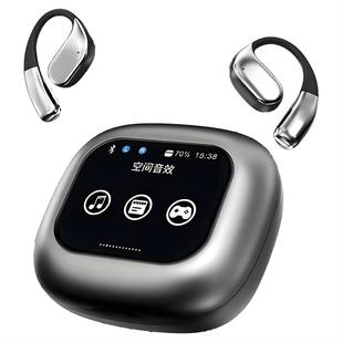纽曼k16无线蓝牙耳机挂耳式智能AI翻译骨传导概念多功能同声传译