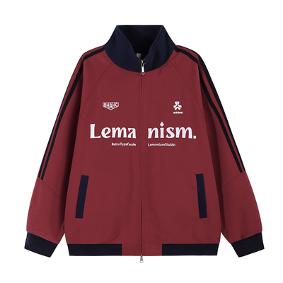 三条杠撞色运动夹克男2025春潮牌