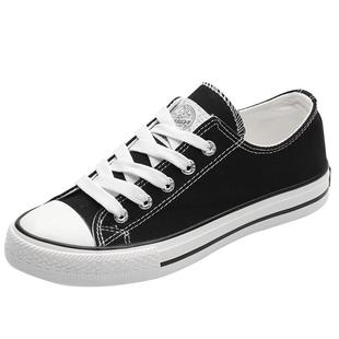 回力女鞋帆布鞋女款2026春季情侣鞋子女款黑色休闲百搭运动板鞋女