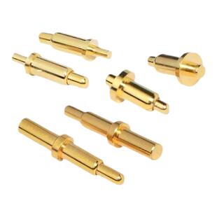 pogopin插板式顶针SMT天线触点探针镀金大电流测试针伸缩弹簧顶针