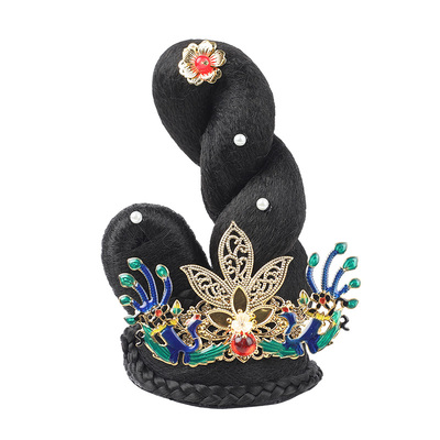 古典舞头饰汉服假发古装敦煌飞天发饰古风艺考舞台表演发包配饰品