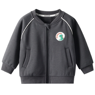 男童加绒外套秋冬款宝宝上衣冬季一体绒小童纯棉加厚卫衣儿童冬装