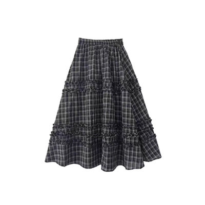 这格子伞裙我真的狠狠心动！