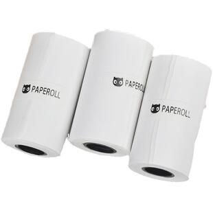 喵喵机打印纸可粘贴官方错题打印机热敏纸57×30专用纸P1/p2/P3pro/c1s/F1/F1S/F2S不干胶打印纸卷纸a4折叠纸