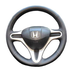 08-11-12款本田飞度方向盘套真皮八代半思域锋范把套手缝专用全包