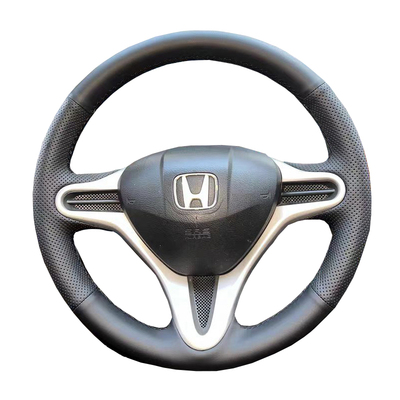 本田飞度思域锋范方向盘套把真皮