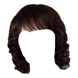 妈妈假发女短发烫卷全头套时尚真发全真人发中老年光头化疗假头发