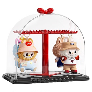 拉布布挂件展示盒透明labubu毛绒公仔玩偶娃娃手办盲盒收纳展示架