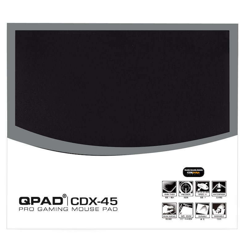 QPAD酷倍达FPS 无畏契约CDX-45 Cordura防水粗面速度型电竞鼠标垫