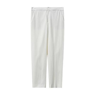 混纺微弹锥形休闲九分裤商场同款