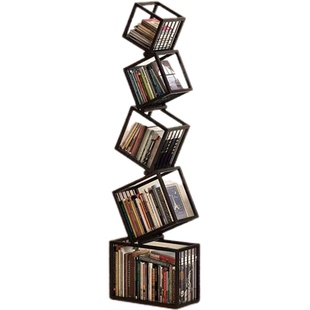 铁艺书架创意网红角落立式转角落地置物架简约现代异形书柜客厅