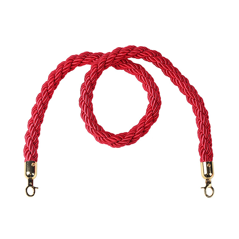 礼宾杆红绒布挂绳不锈钢酒店一米线护栏麻花绳隔离带迎宾立柱围栏