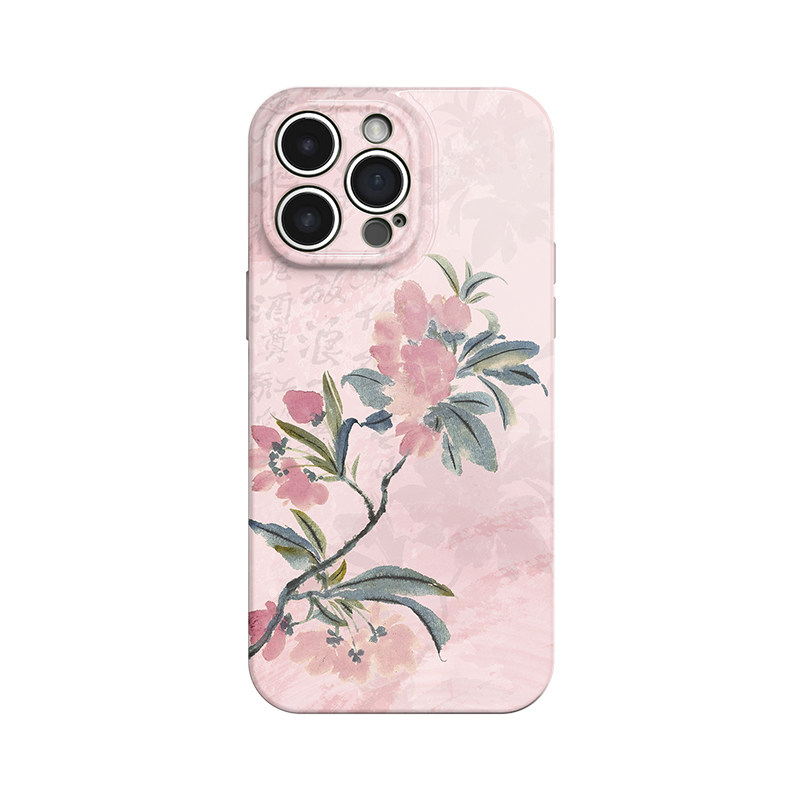 海棠依旧~适用iPhone16promax苹果14手机壳小米15华为pura70pro中国风mate60复古oppofindx8荣耀300vivox100