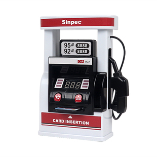 儿童加油站玩具模型合金小汽车男孩女孩3岁6小朋友益智过家家玩具