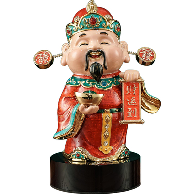 可爱财神爷招财摆件办公室礼物
