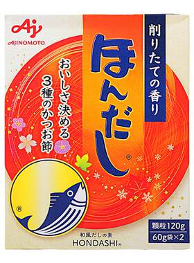日本进口味之素木鱼素120g鲣鱼粉海鲜风味味噌汤火锅关东煮高汤料