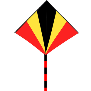 百特新款风筝潍坊成人冲天追风筝三角pu伞布初学者易飞抗大风带尾