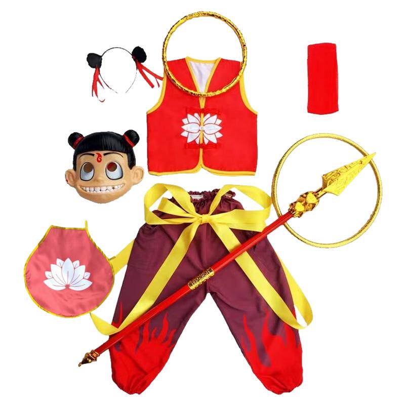 哪吒之魔童闹海cos衣服儿童男女童校园表演服全套动漫套装演出服