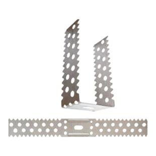 不锈钢轻钢龙骨配件隔断50U型卡副龙骨固定锯齿夹60龙骨支撑卡厂