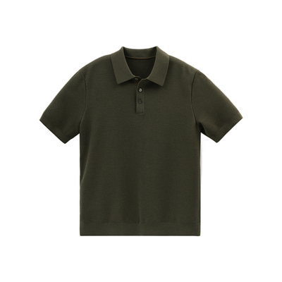 100%美丽诺精纺羊毛华夫格针织衫