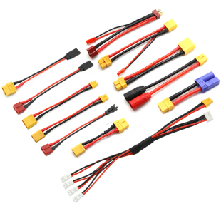 转接线 锂电池平衡充延长线转换插头xt60 xt90 T插 EC5 AS150 JST