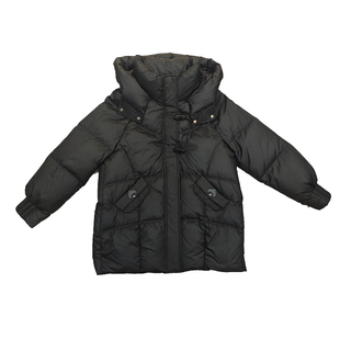 2025新款冬季中长款羽绒服90白鸭绒连帽加厚小个子面包服外套女