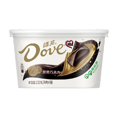 德芙醇黑66%纯正可可脂巧克力