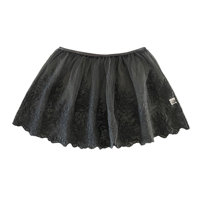 蕾丝屁帘女叠穿下摆裙帘网纱短裙