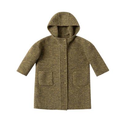 OPCP儿童呢大衣含羊驼毛