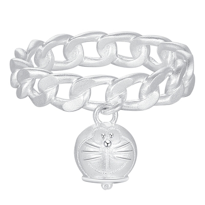 潮宏基哆啦A梦s925银戒指