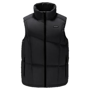 骆驼男装企鹅联名款百搭新款立领显瘦大朵绒背心坎肩羽绒服马甲男