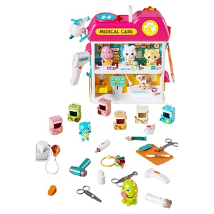 宠物医院儿童过家家医生玩具套装听诊器护士扮演小男女孩生日礼物