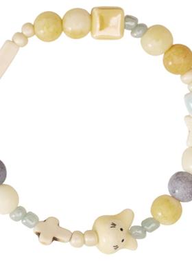 彩色多巴胺手链女2024年新款