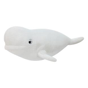 仿真大白鲸海豚公仔毛绒玩具海洋动物模型儿童科普教育生日礼物