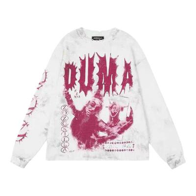 【AGD】ZOZOKILLA手工破坏擦脏华夫格卫衣高街轻奢亚文化潮流时尚