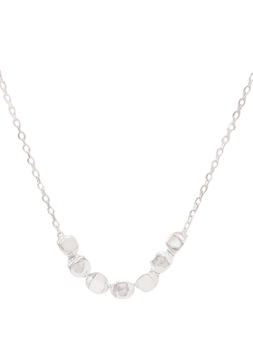 纯银方糖项链颈链夏天配裙子日常