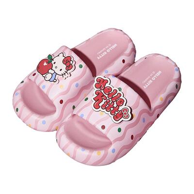 果壳拖鞋女夏HelloKitty联名2026新款厚底可外穿抗菌女士居家拖鞋