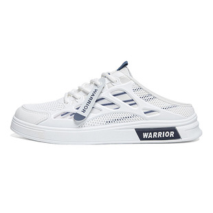 回力包头半拖鞋男外穿2025超火开春今年流行爆款百搭一脚蹬小白鞋