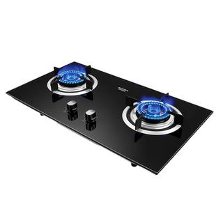 澳柯玛燃气灶台式嵌入天然气液化气煤气双灶小开孔尺寸电子打火灶