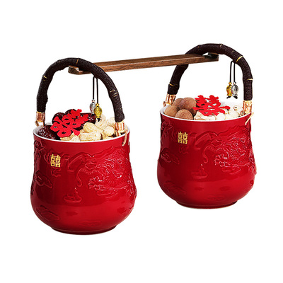 结婚子孙桶一对女方陪嫁妆用品