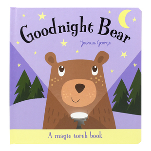 Magic Torch Book Goodnight Bear 晚安小熊点读版 魔法手电筒儿童英语绘本 亲子互动幼儿动物认知启蒙透视绘本英文原版进口图书