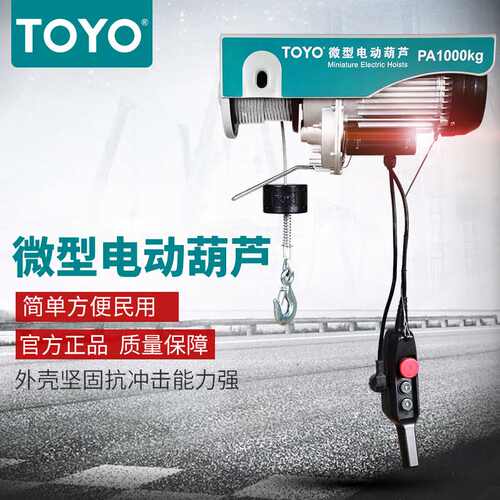 厂家直供家用微型电动葫芦pa1000 建筑小型吊机 行走移动起重机