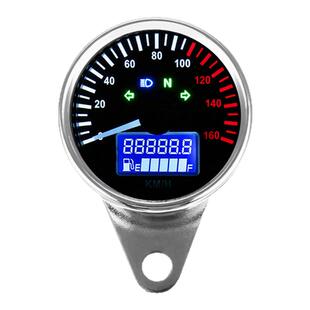复古改装仪表机械里程表液晶多功能油量表总成通用摩托车CG天俊