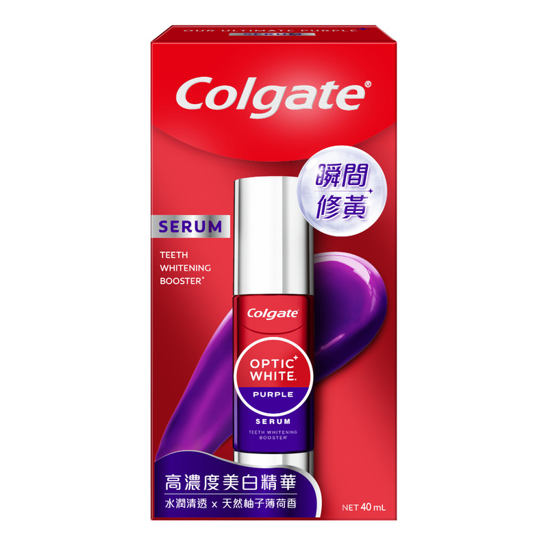 【IU同款】高露洁Colgate色修美白精华液光感白去黄去渍亮白40ml