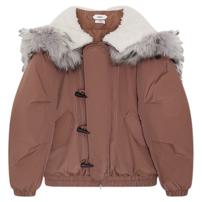 【IMMI】25秋冬新品布面毛领小飞侠羽绒夹克MWEFWFJK1126A