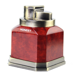 百诚金属台式气体充气四直冲打火机焊枪防风精品点香器礼品打火机