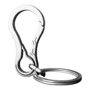 高档钛合金钥匙扣汽车锁匙链圈环男士腰挂个性创意简约快拆快挂