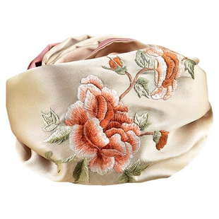 成都特色手工刺绣非遗蜀绣蜀锦芙蓉桑蚕丝围巾丝巾送女士纪念礼物